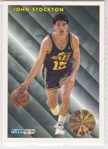 G) 1993-94 Fleer NBA Basketball Trading Card John Stockton #228 - £1.55 GBP