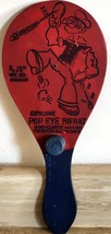 1930S Popeye The Sailor Wooden Bifbat Paddle Toy KFS Great Graphics See Pictures - $44.99