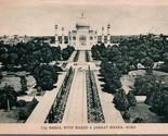 Vtg 1940s Cartolina - Taj Mahal Con Masjid &amp; Jamat Khana Agra - Non Spedite - £4.79 GBP