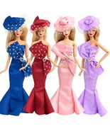 1/6 Doll Accessories 4 Set Mermaid Butterfly Dress Party Clothes For Bar... - £10.79 GBP