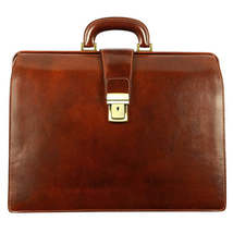 Large Leather Briefcase - The Firm - £262.83 GBP
