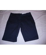 Girls IZOD Shorts Navy Size 12 Regular  Flat Front NEW W TAGS - £10.63 GBP