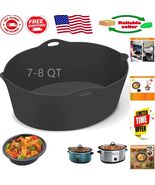Versatile Crockpot Silicone Liners for 7-8QT – Dishwasher Safe &amp; Heat Re... - $26.56 CAD