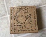 JRL Design For Baby Moon Stars QQ106 Rubber Stamp Wood Mount #I126 - $13.97