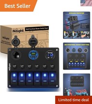 Heavy-Duty Rocker Switch Panel with Waterproof Design - Ideal for RVs &amp; ... - $55.00