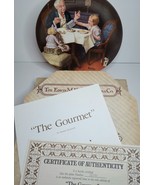 KNOWLES CHINA COLLECTOR&#39;S PLATE NORMAN ROCKWELL&#39;S &quot;THE GOURMET&quot; - £17.73 GBP