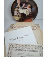 KNOWLES CHINA COLLECTOR&#39;S PLATE NORMAN ROCKWELL&#39;S &quot;THE GOURMET&quot; - $22.44