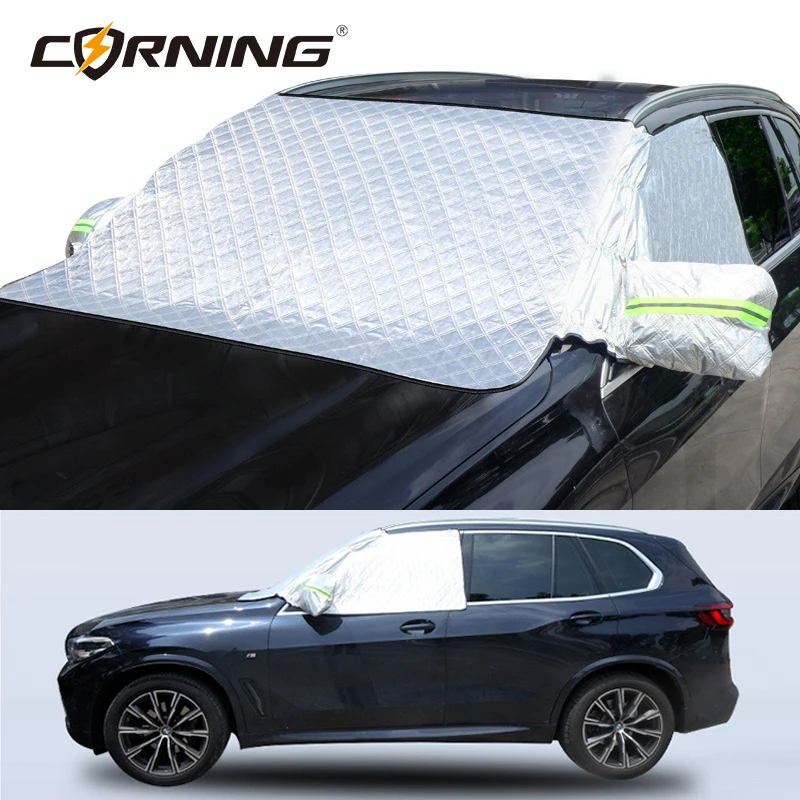 Waterproof Car Covers Half Cover Windshield Protector Sunshades Outdoor Snow - $42.51+
