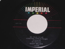 Ricky Nelson Be True To Me EP Record Vintage Imperial Label - £18.37 GBP