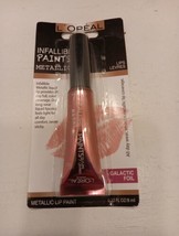 L&#39;Oreal Paris Infallible Paints Metallic Lip Paint Galactic Foil - £7.12 GBP