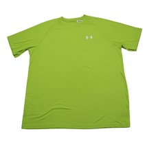 Under Armour Shirt Mens M Green Stretch Workout Gym Run Lightweight Loose - $19.78