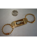 Vintage CORONET VSQ BRANDY Small Gold Keychain Clip Advertising Tag - $6.76