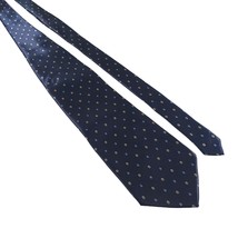 Danmes Mens Necktie Accessory Blue Yellow Shiny Office Work Casual Dad Gift - $14.96
