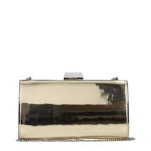 Jimmy Choo Gold Leather Clutch Bag Women - $815.99