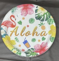 Luau Hawaiian Party Decorations Aloha Tropical Party Supplies 9” Plates ... - $2.49