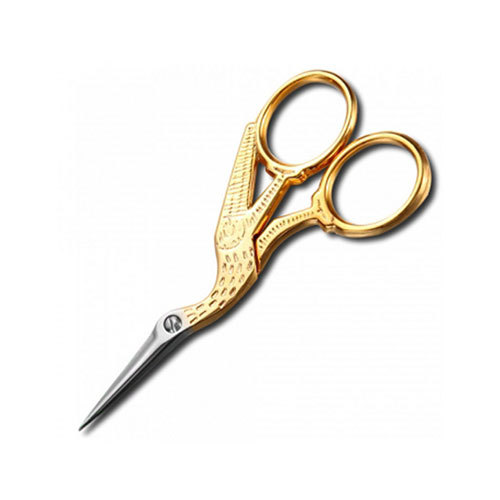 Gold-Plated Stork Embroidery Scissor - 12cm - $32.92