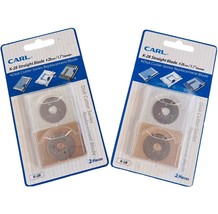 Carl K-28 Straight Blades 2 PACKS 4 BLADES Disk Cutter Series Replacement - £21.64 GBP