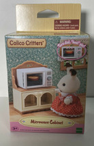  Calico Critters Furniture Microwave Oven &amp; Cabinet Brand NEW IN BOX Epoch - £11.95 GBP