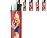 Texas Pin Up Girl D7 Lighters Set of 5 Electronic Refillable Butane  - $15.79