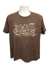 The Original TJs Brewery est 1925 N Calie Born Adult Large Brown TShirt - £11.61 GBP