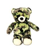 Build A Bear Camo Camouflage Military Teddy Bear 18&quot; Plush Army BAB - €8,20 EUR