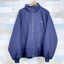 Lands End Classic Squall Jacket Navy Blue Fleece Lined AirCore 200 USA M... - $54.44