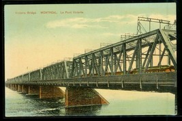 Vintage Postcard Victoria Bridge Montreal Canada 1916 Cancel Postal History - £9.80 GBP
