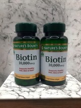 *2* Nature's Bounty Biotin 120 Softgel Supports Healthy Exp 10/2025 - $18.80