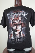 BFMV Bullet For My Valentine Riot Mens XL Black Graphic T Shirt Heavy Metal Band - £21.11 GBP