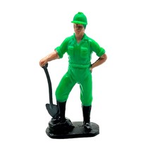 Vintage Remco Green Construction Worker with Shovel 1986 - £6.01 GBP