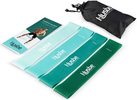 New Husbe Stretch Loop Resistance Bands Set Of 4 Workout Fitness Exercise Nib ! - £10.56 GBP