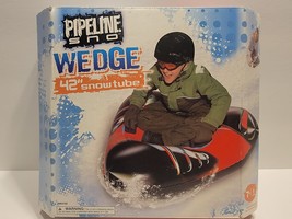 New Pipeline Snow Wedge 42&quot; Snow Tube Water Toy 1 Rider Not To Be Towed ... - £19.32 GBP