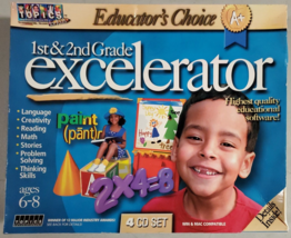 Educator&#39;s Choice 1st &amp;2nd Grade Excelerator  all 4 DISCS NEW 2001 - £17.57 GBP