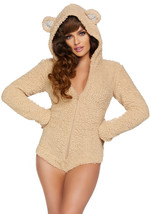 Teddy Bear  features ultra soft plush zip up bodysuit with ear hood and ... - £55.06 GBP