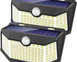 Solar Lights Outdoor 120 LED with Lights Reflector and 3 Lighting Modes,... - £30.01 GBP
