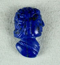 Natural L API S Lazuli Carved Queen 35 Mm 57.95 Cts Gemstone For Designing Pendant - £238.01 GBP