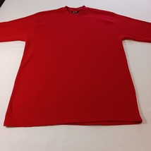 Access Men's Red Cotton Blend Long Sleeve Waffle Knitted Thermal Sweatshirt XL image 6