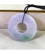 Big Jade Disc Necklace, Energy Healing Jade Pendant, Genuine Jade Gemsto... - $1,800.54 CAD