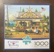 Buffalo Games Charles Wysocki - Proud Lil&#39; Angler 1000 PC Puzzle w/ Poster 11470 - £10.24 GBP