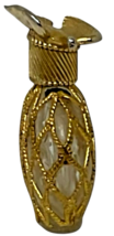 Vtg Nina Ricci L'Air du Temps Perfume Bottle Empty  1/6 oz Gold Filigree Dove image 4