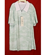 Hiverlay Polo Golf Shirt Camo Slim Dry Fit Wicking UPF 50+ Women&#39;s M Gre... - $9.49