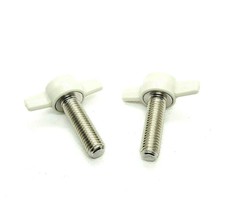 M10 x 35mm Clamping Thumb Screws with Gray Tee Wing Butterfly Knob Pack ... - $11.95