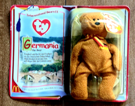 Germania The German Flag Bear Original Ty Teenie Beanie Baby Mc Donalds 1999 New - £10.20 GBP