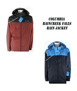 COLUMBIA NEW MEN&#39;S RAINCREEK FALLS WATER-RESISTANT SEALED HOOD RAIN JACK... - $57.37 CAD