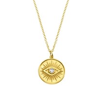 100% S925 Sterling Silver Personalized Eye Shape Pendant Necklace For Daughter L - £18.10 GBP