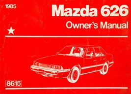 1985 Mazda 626 Owners Manual [Paperback] Mazda - $6.74