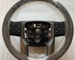 OEM Denali brown leather heated steering wheel for some 19+ Sierra brush... - $148.68
