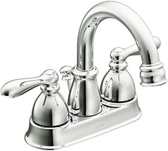 Chrome Caldwell Two-Handle High Arc Bathroom Faucet By Moen, Model Number - $102.97