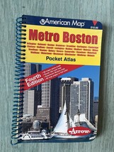American Map Metro Boston MA Spiral Bound Pocket Atlas - $1,372.73 MXN