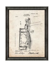 Cow Milking Machine Patent Print Old Look with Black Wood Frame - £19.67 GBP+